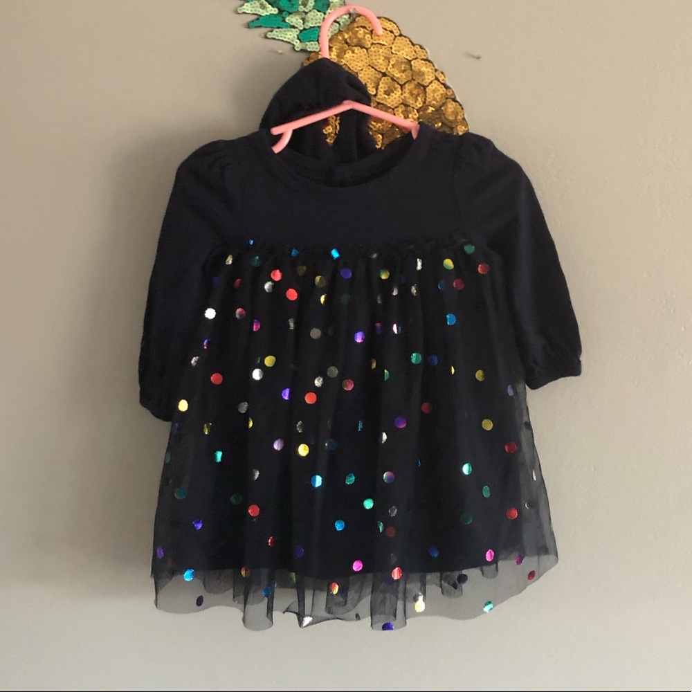 NWOT Gap Cotton and Tulle Dress Polkadots